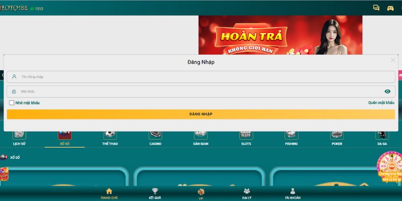 4 bước thao tác đăng nhập Loto188 thông qua đường dẫn